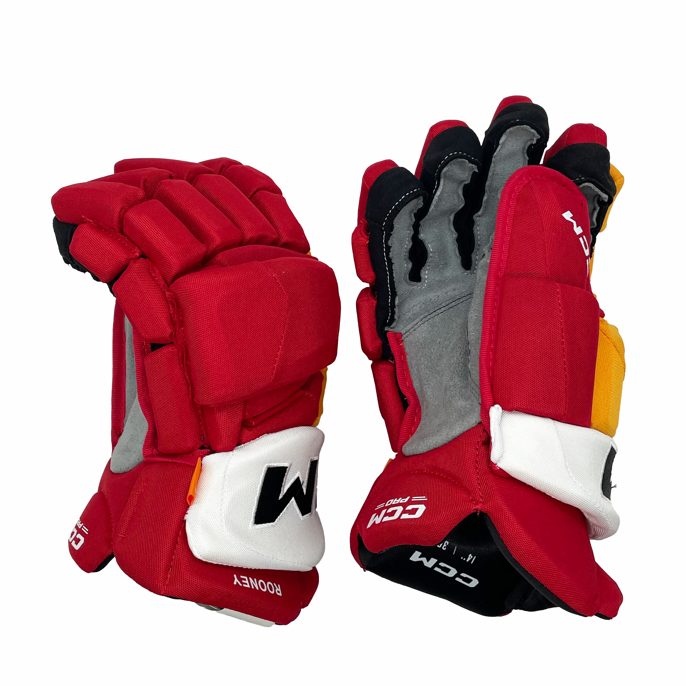 CCM HGJSPP - Gant NHL Pro Stock - Kevin Rooney (Rouge/Jaune/Blanc)